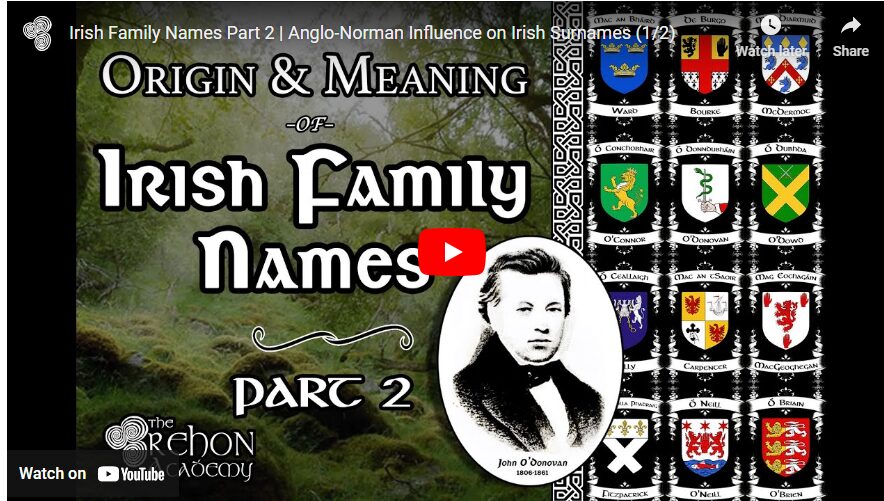 Irish Family Names Part 2